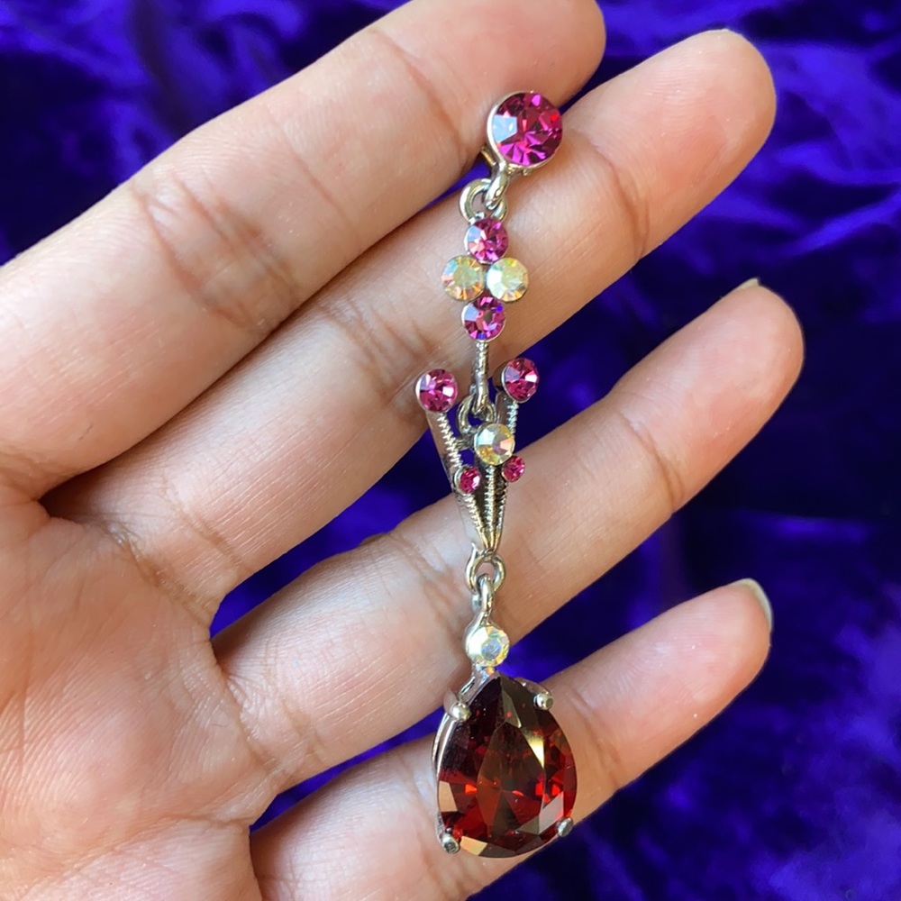 Pink earrings - Picture 2 of 2